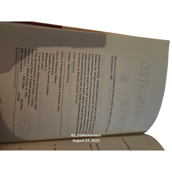 Confiscated power how soviet Russia really works by Helene Carrere d'encausse - Picture 6 of 7